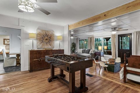 Game room with Foosball table