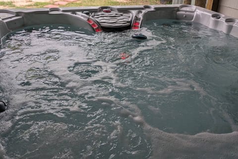 Relax in the hot tub