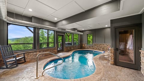 Take a dip in the indoor swimming pool!