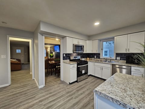 Large kitchen with all appliances