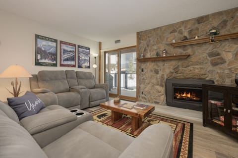 Living room - Nice and cozy living room with gas fireplace