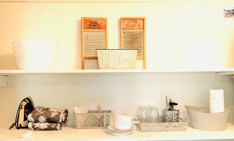 Your Kitchenette has a Coffee Keurig coffee maker, microwave, mini fridge.