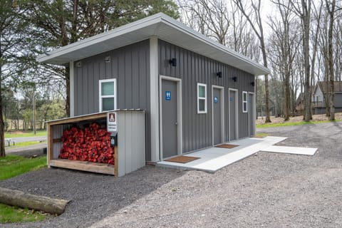 Exterior of bath house