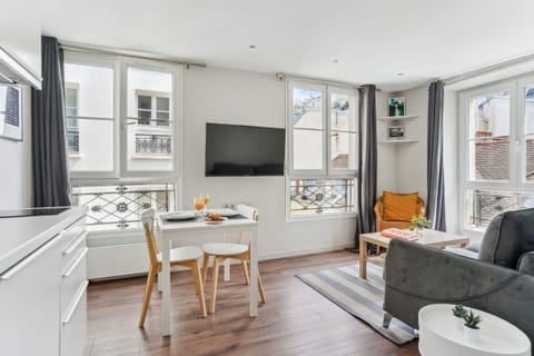 The open-plan living, kitchen and dining area