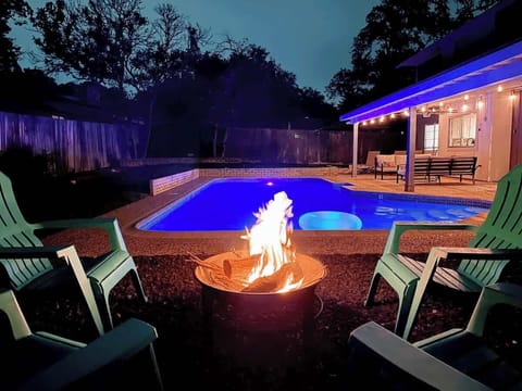 Bring some wood to enjoy the outdoor fire pit.