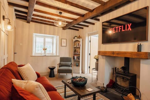 Living room:  A perfectly cosy living room for relaxing. With working log-burner.