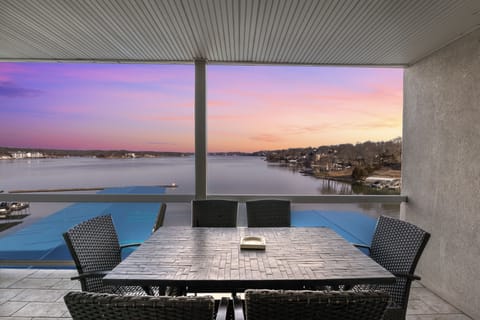 Tranquility of nature with this stunning view of lake from the deck