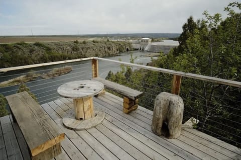 looking upriver to the Ashton reservoir