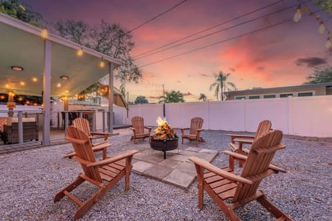 Outdoor fire pit to enjoy with family and friends