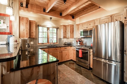 Indoors, Kitchen, Refrigerator, Hardwood, Floor