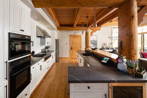 Indoors, Hardwood, Kitchen, Microwave, Oven