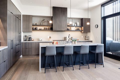 Indoors, Kitchen, Kitchen Island, Dining Room, Dining Table