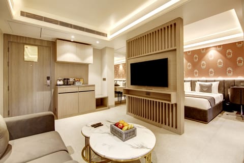 Luxury Room, City View | In-room safe, soundproofing, iron/ironing board, free WiFi