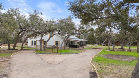 Front view of The Farmhouse with plenty of parking.