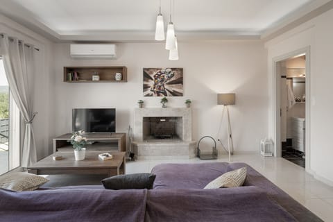 Exclusive Villa | Living area | 40-inch LED TV with cable channels