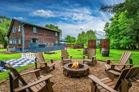 Sit next to the warm fire and roast some marshmallows with the family!
