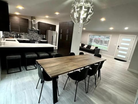 Dining area in the kitchen