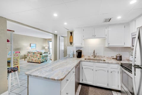 Condo, 1 King Bed with Sofa bed (Sugar Beach C-2) | Private kitchen | Oven, toaster