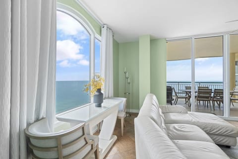 Condo, Multiple Beds (Beach Colony East 16A-Penthouse) | Living area | TV