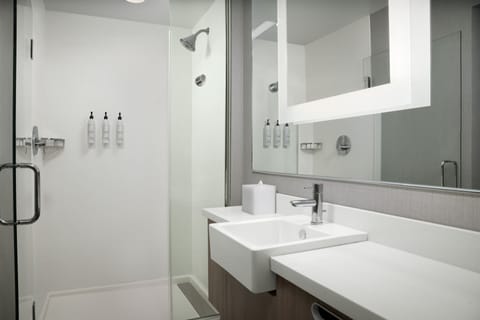 Free toiletries, hair dryer, towels