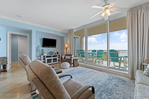 Condo, Multiple Beds (Indigo West 304) | Living area | TV