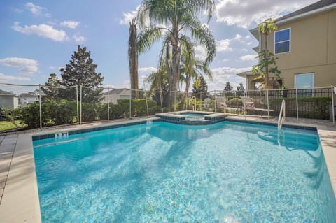 A relaxing, private pool with lounging space—great for unwinding after theme park visits.