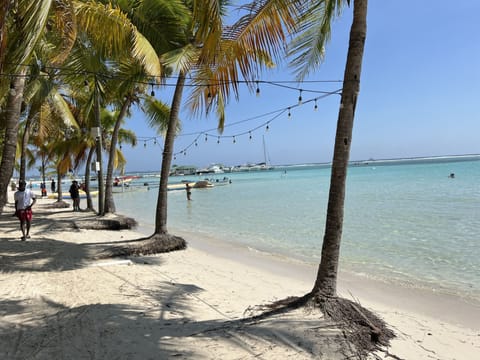 Beach nearby, white sand