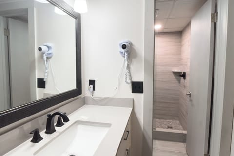 Room, 2 Queen Beds, River View | Bathroom | Free toiletries, hair dryer, towels