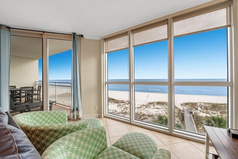 Condo, Multiple Beds (SeaSpray West 503- Gulf Front) | Living area | TV