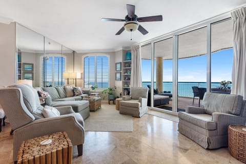 Condo, Multiple Beds (Beach Colony East 16B-Penthouse) | Living area | TV