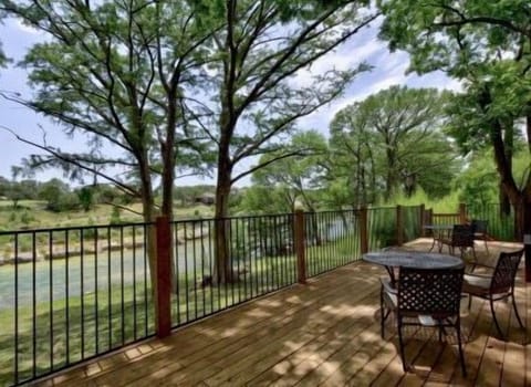 Patio on the Blanco River