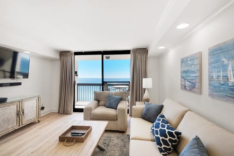 Condo, 1 King Bed with Sofa bed (SunDestin 1808) | Living area | TV