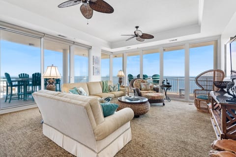 Condo, Multiple Beds (La Playa 801) | Living area | TV