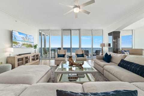 Condo, Multiple Beds (Mediterranean West 302) | Living area | TV