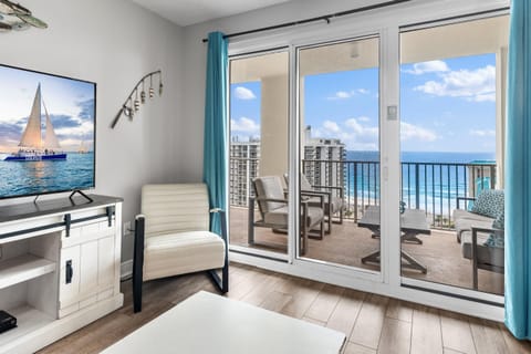 Condo, Multiple Beds (Ariel Dunes I 1609) | Living area | TV