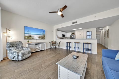 Condo, 1 King Bed with Sofa bed (Majestic Beach Towers 1-1014) | Living area | TV