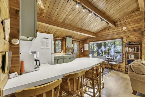 Kitchen w/ view of living room