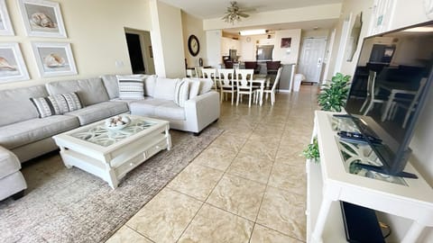 Condo, Multiple Beds (Leeward Key 701) | Living area | TV