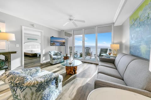 Condo, Multiple Beds (Emerald Beach 431) | Living area | TV