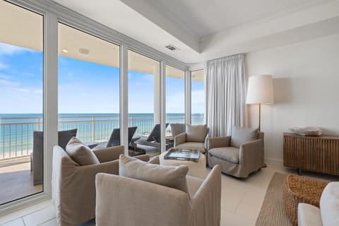 Condo, Multiple Beds (La Playa 402) | Living area | TV