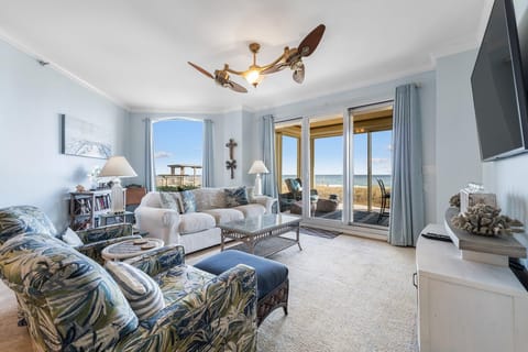 Condo, Multiple Beds (Beach Colony West 1B) | Living area | TV