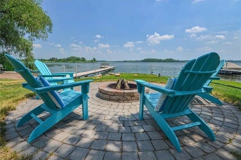 Fire Pit looking out to Rush Lake