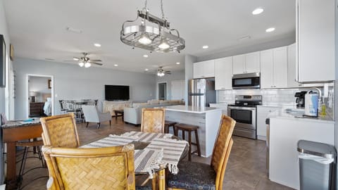 Kitchen - Dining Seats Four + Island Bar Seats Two