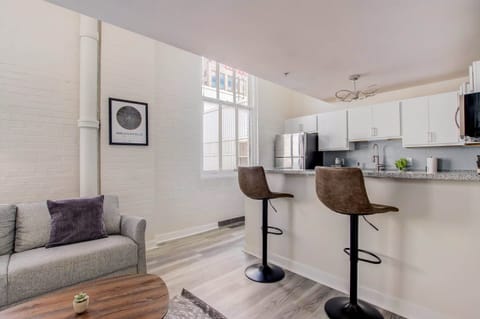 Apartment | Living area | 43-inch Smart TV with digital channels, Netflix, Hulu