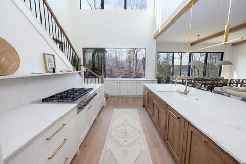 Kitchen pass-through.