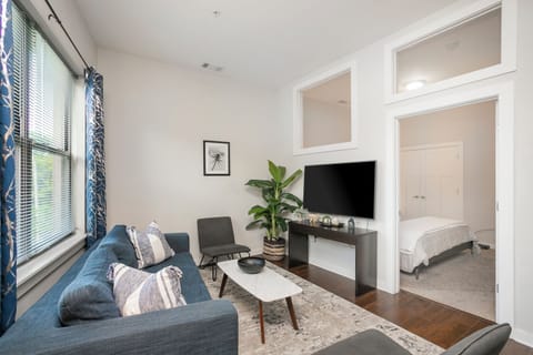 Cozy Living Room with 55 inches Smart TV
