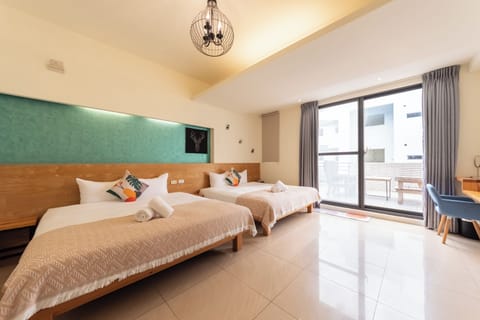 Quadruple Room, 2 Double Beds | Premium bedding, down comforters, free minibar, desk