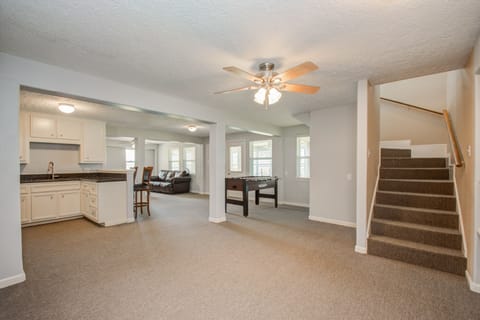 Game room on the first floor