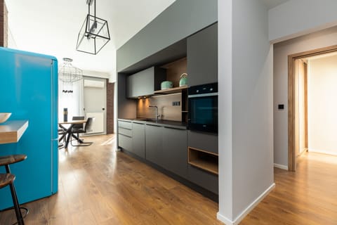 City Apartment | Private kitchen | Full-size fridge, dishwasher, espresso maker, coffee/tea maker