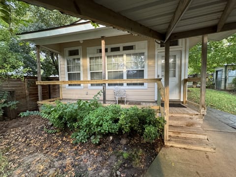 Separate garage apartment porch and entrance
